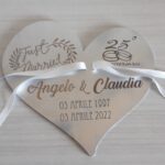 Porta fedi nozze d'argento