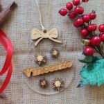 Pallina Natale Plex e Legno