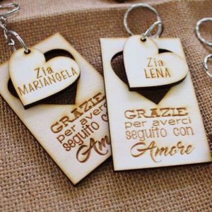 Portachiavi Cuore di Zia