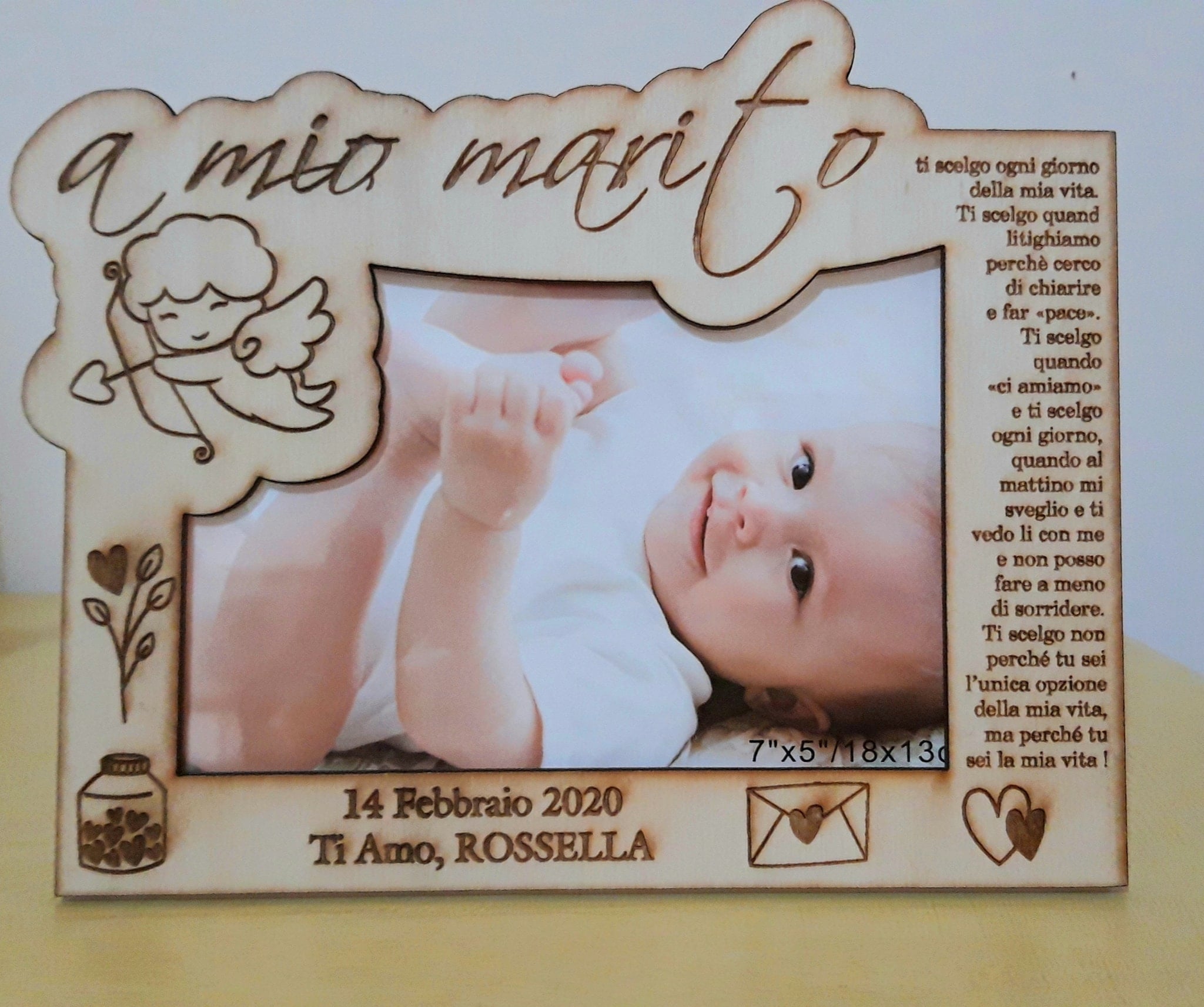 Cornice Amore in Legno Cornice Amore in Legno