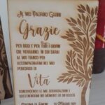 Targa Padrino in legno