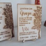 Targa Padrino in legno