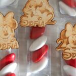 Calamite compleanno Minnie in legno