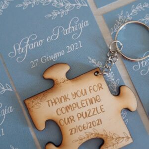 Segnaposto Puzzle in legno