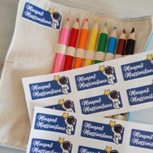 Etichette scuola in pvc