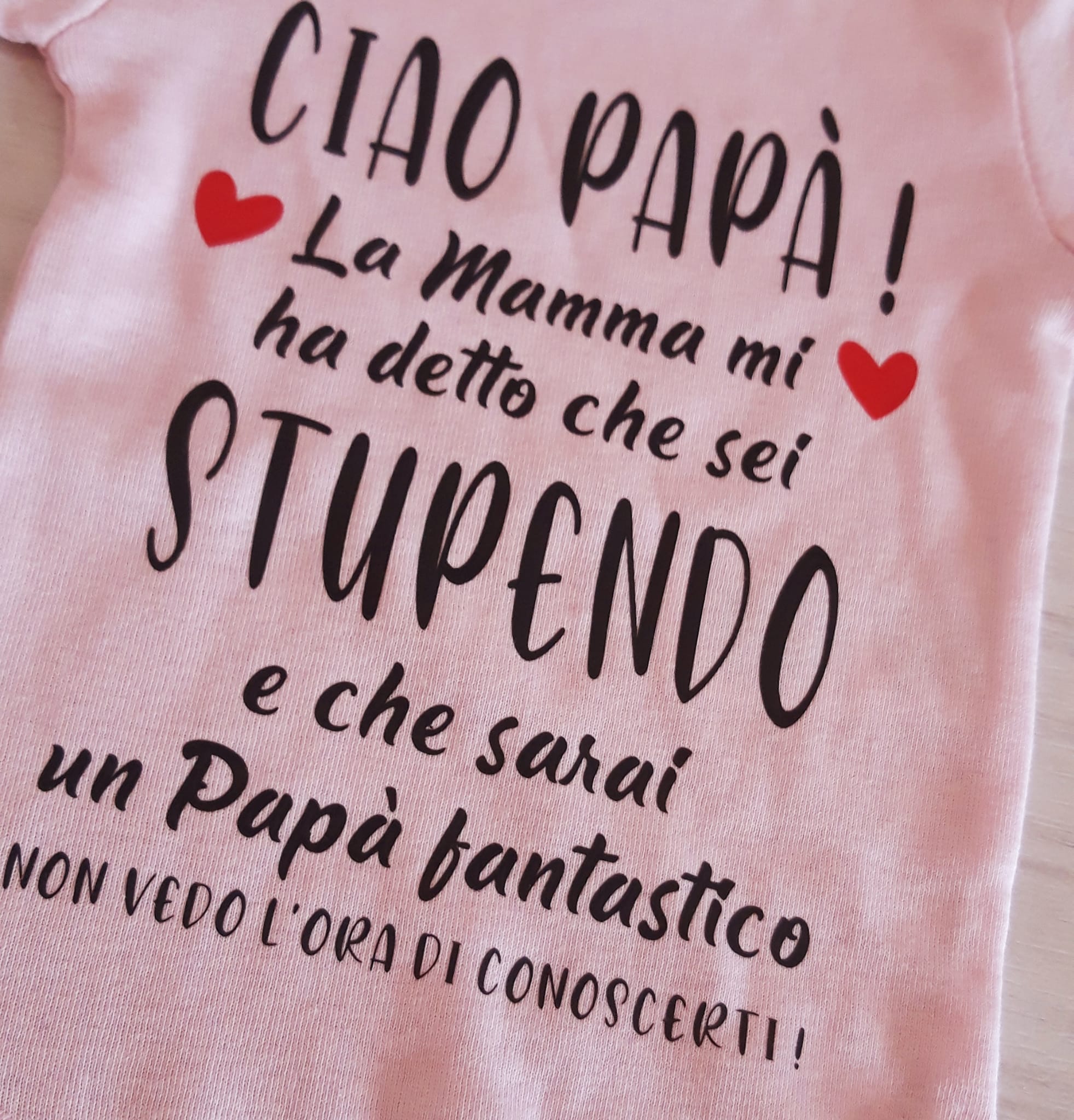 Body neonato personalizzato
