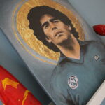 Stampa su tela Maradona