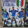 Tela celebrativa scomposta Calcio Napoli